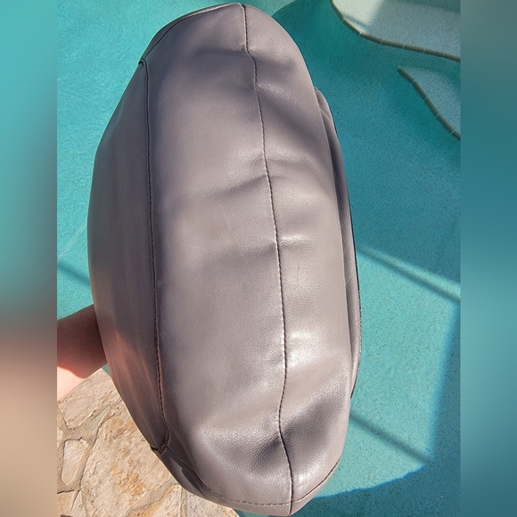 Coach Kristen Spectator Hobo Gray Leather With Croc Embossed Front - Picture 9 of 16